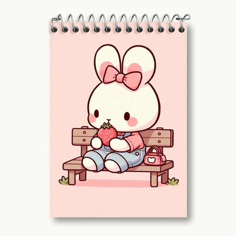 دفتر یادداشت 50 برگ خندالو طرح خرگوش کیوت کد N1847