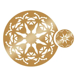 زیربشقابی مدل 1402 مجموعه 4 عددی به همراه زیر لیوانی