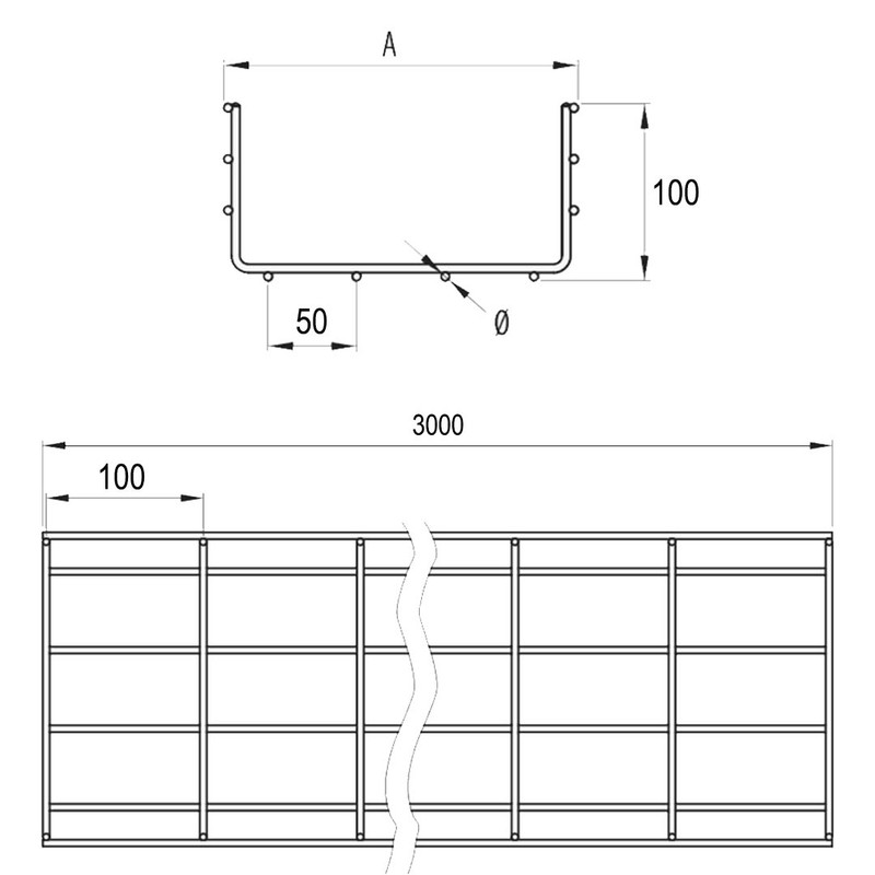سبدکابل سینی مش مدل SM601004C
