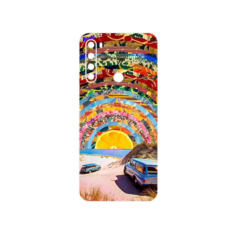 برچسب پوششی ماهوت مدل Collage of Orange Sky مناسب برای گوشی موبایل شیائومی Redmi Note 8 2021