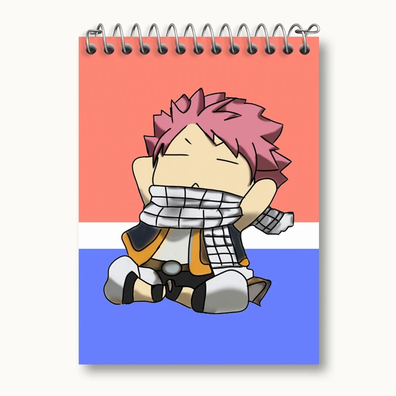 دفتر یادداشت 50 برگ خندالو مدل ناتسو انیمه فری تیل Fairy Tail کد 16499