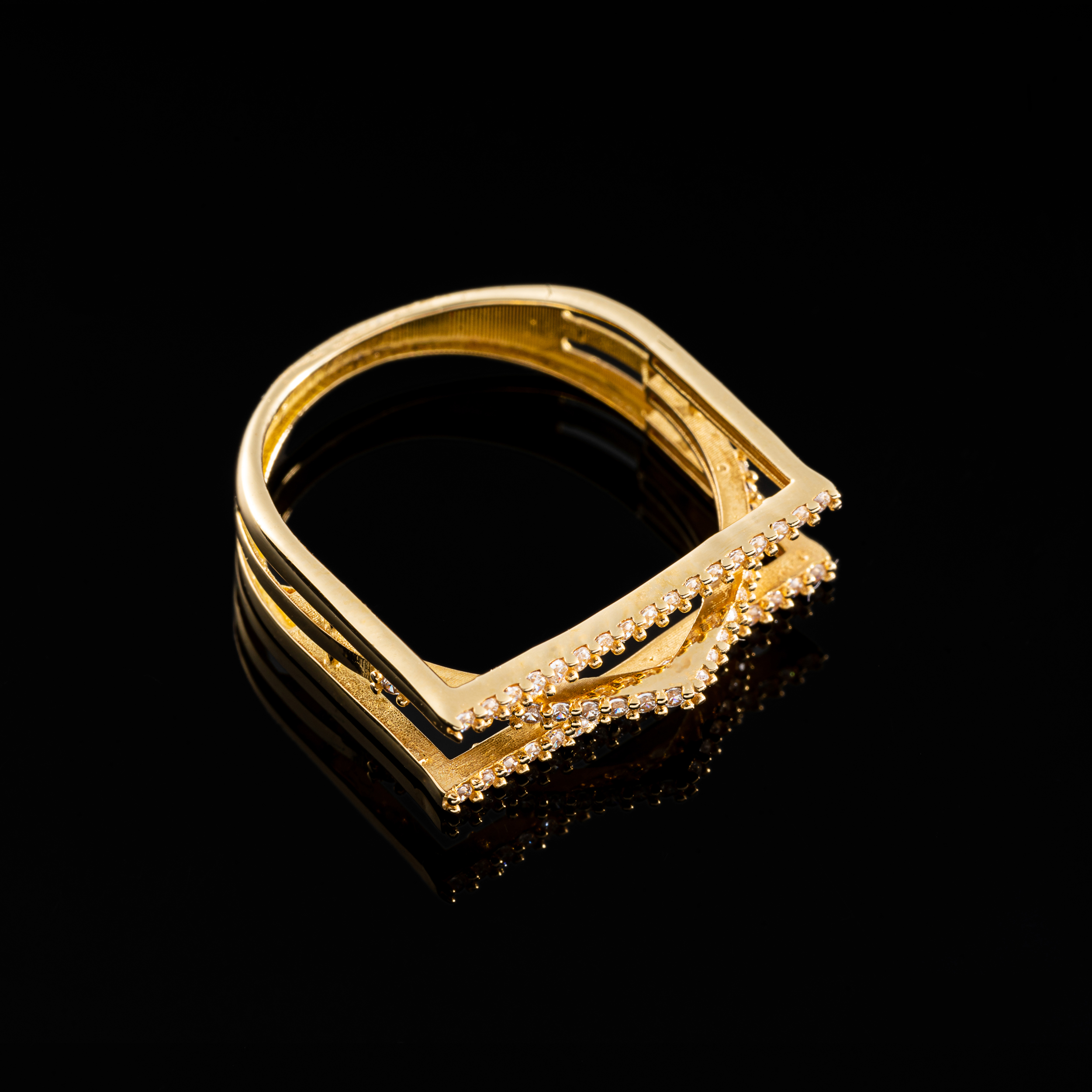 انگشتر طلا 18 عیار زنانه جواهری سون مدل 2724 -  - 2