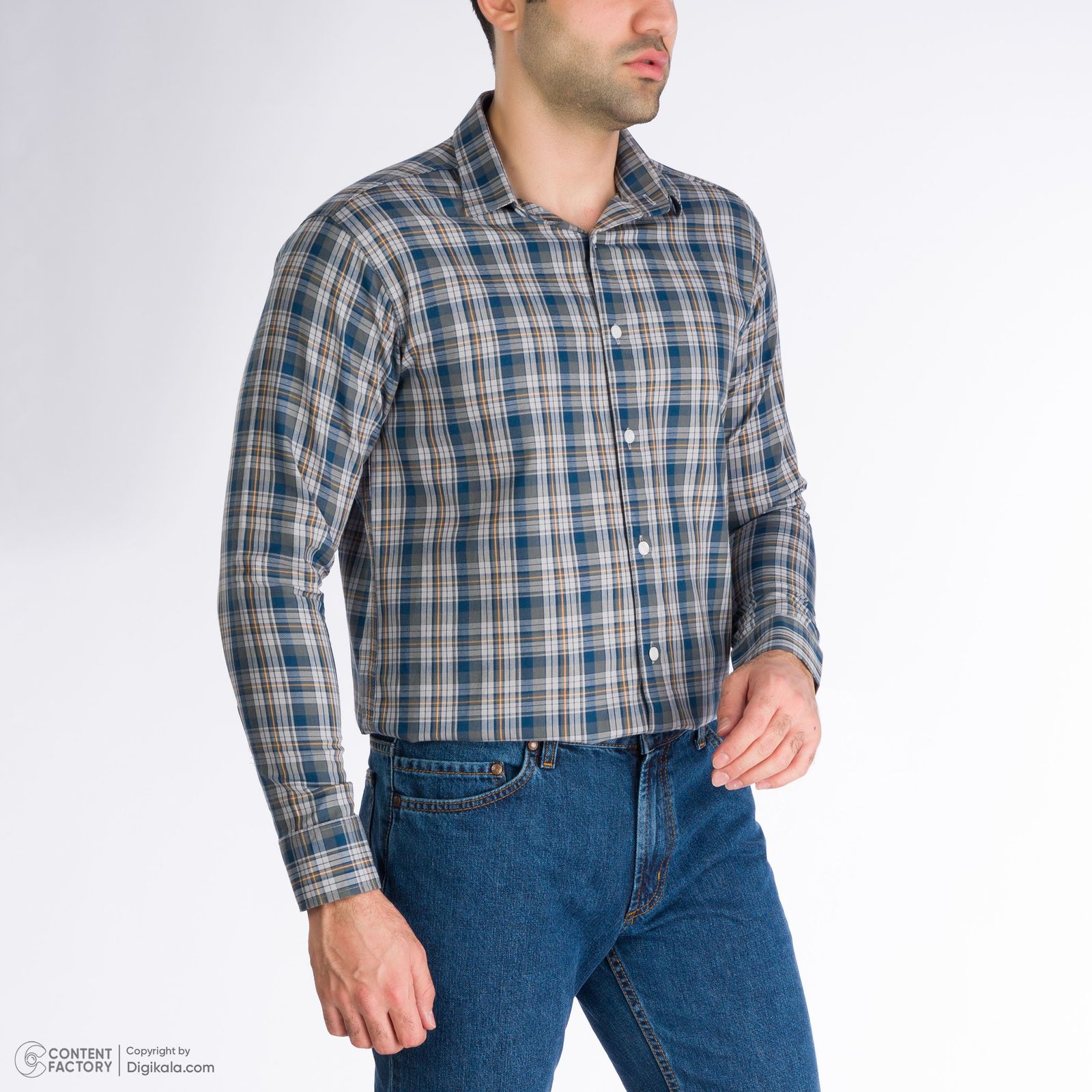 پیراهن آستین بلند مردانه باینت مدل 2261708-90 -  - 10