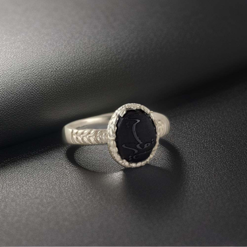 انگشتر نقره زنانه ملک زیور مدل حدید کد 45 انگشتر نقره زنانه ملک زیور مدل حدید کد 45