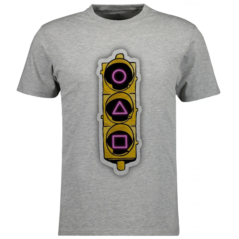 تی شرت آستین کوتاه مردانه مدل بازی مرکب V51