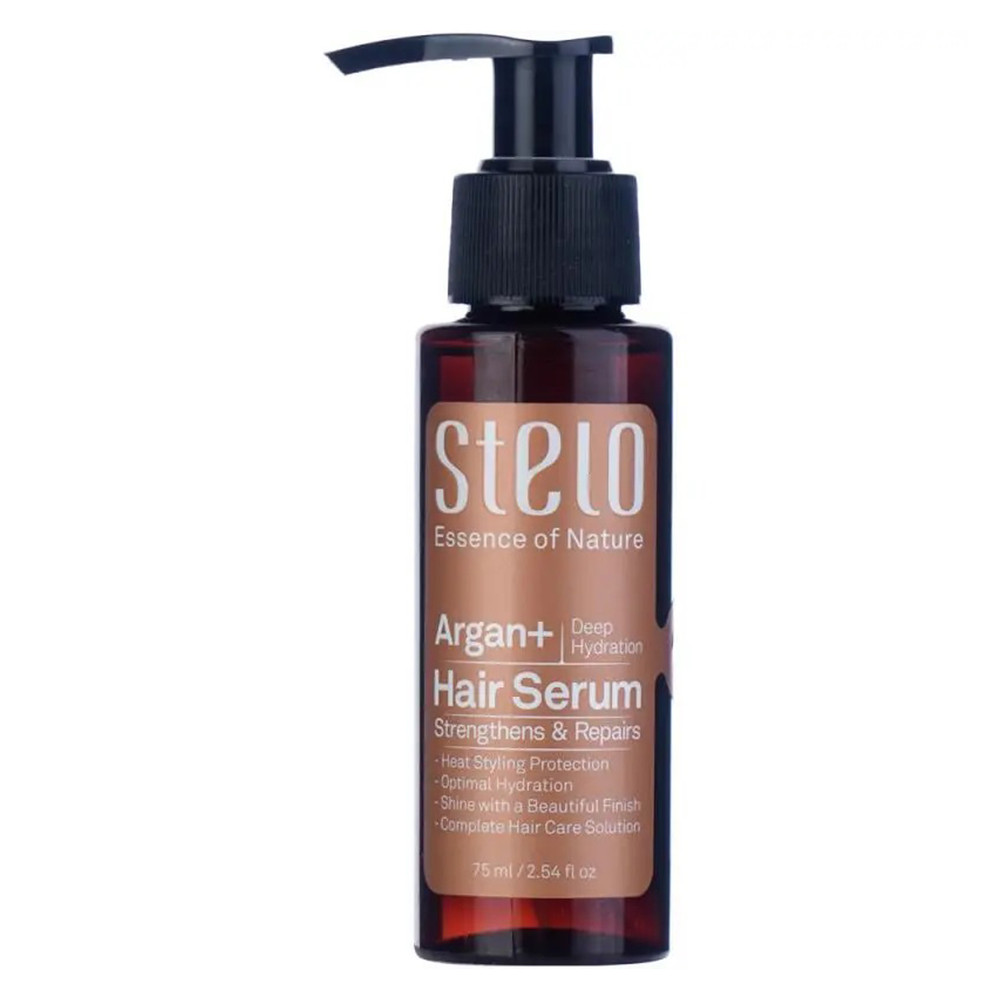 سرم مو استلو حجم 75 میلیلیتر، با عصاره آرگان و نارگیل، با خاصیت آبرسان عمقی، تقویت کننده، ترمیم کننده، نرم کننده، بازکننده گره مو، ضد وز، براق کننده، محافظ حرارتی، بدون پارابن، سازگار با انواع مو بهخصوص موهای خشک و آسیبدیده، حاوی ویتامین E، مدل +Argan سرم مو استلو حجم 75 میلیلیتر، با عصاره آرگان و نارگیل، با خاصیت آبرسان عمقی، تقویت کننده، ترمیم کننده، نرم کننده، بازکننده گره مو، ضد وز، براق کننده، محافظ حرارتی، بدون پارابن، سازگار با انواع مو بهخصوص موهای خشک و آسیبدیده، حاوی ویتامین E، مدل +Argan