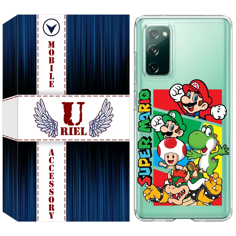 کاور یوریل مدل Clear کد 76 طرح ماریو مناسب برای گوشی موبایل سامسونگ Galaxy S20 FE