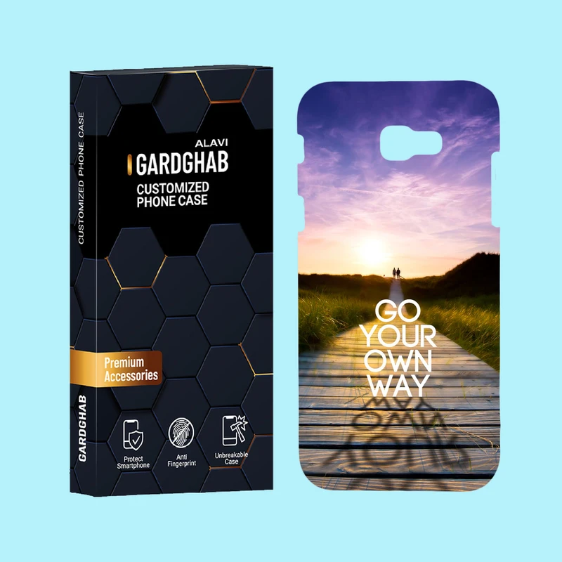 کاور گارد قاب علوی مدل متن مناسب برای گوشی موبایل سامسونگ Galaxy A720 / A7 2017