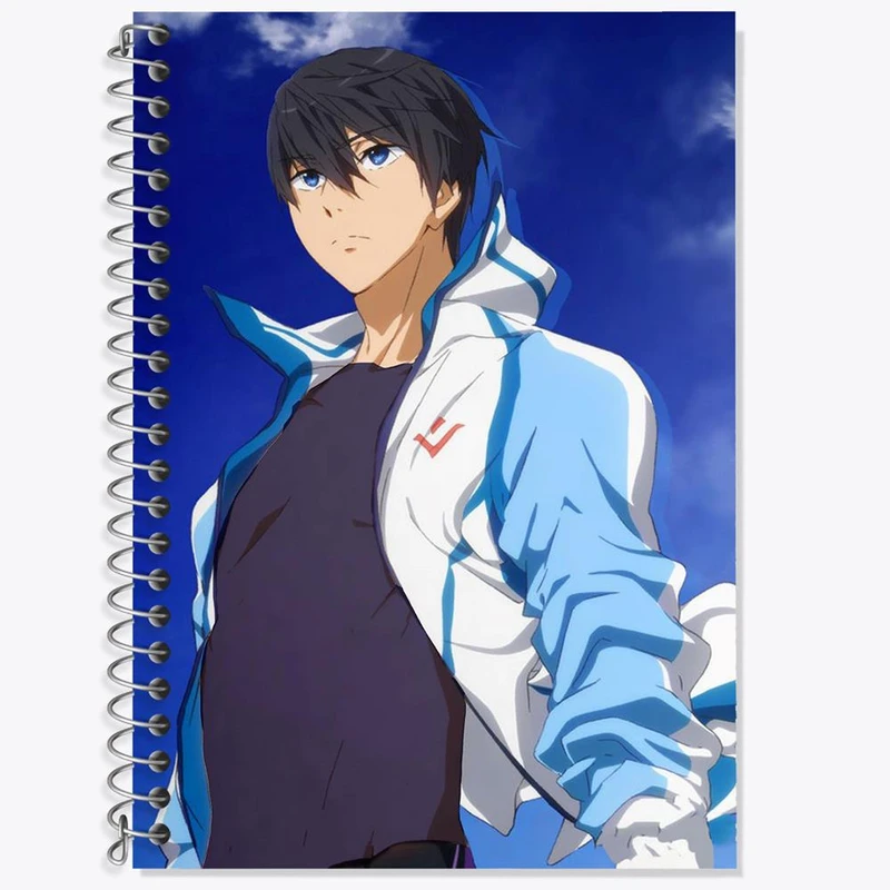 دفتر زبان 50 برگ خندالو مدل دو خط طرح هاروکا ناسه انیمه فری تیل Fairy Tail کد 15612