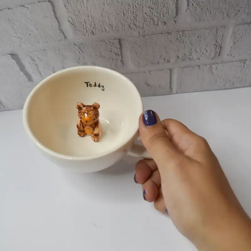 فنجان سرامیکی طرح teddy