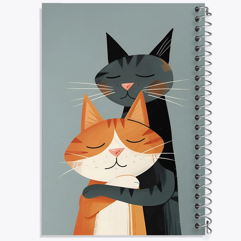 دفتر مشق 50 برگ خندالو طرح گربه های بامزه کد N4884