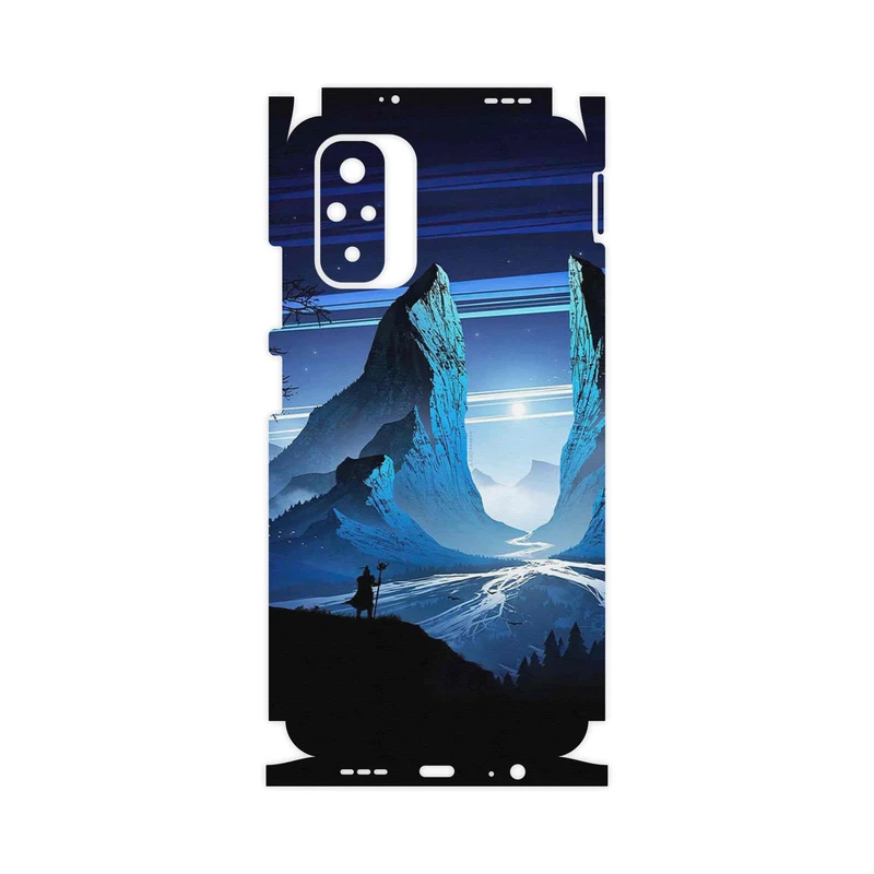 برچسب پوششی ماهوت مدل Blue Mountains Digital Art-FullSkin مناسب برای گوشی موبایل شیائومی Redmi Note 10
