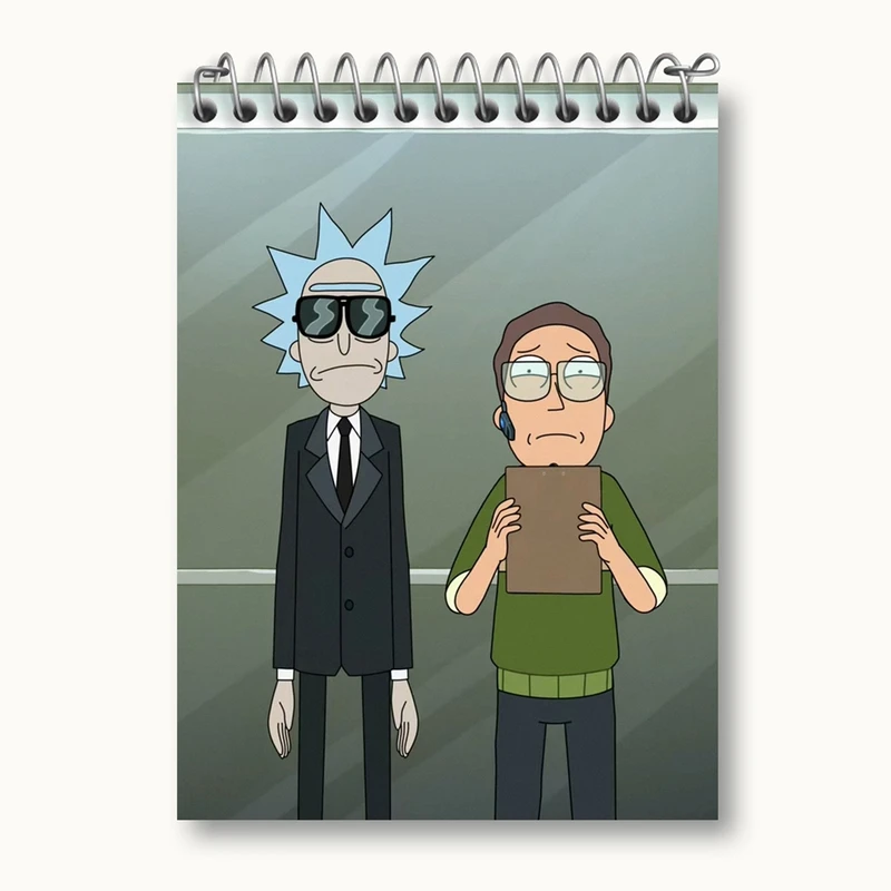 دفتر یادداشت 50 برگ خندالو مدل انیمیشن ریک و مورتی Rick and Mort کد 26589