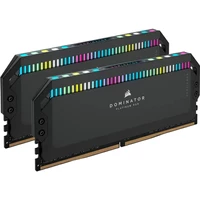 رم دسکتاپ DDR5 دو کاناله 6000 مگاهرتز CL30 کورسیر مدل Dominator Platinum RGB ظرفیت 64 گیگابایت