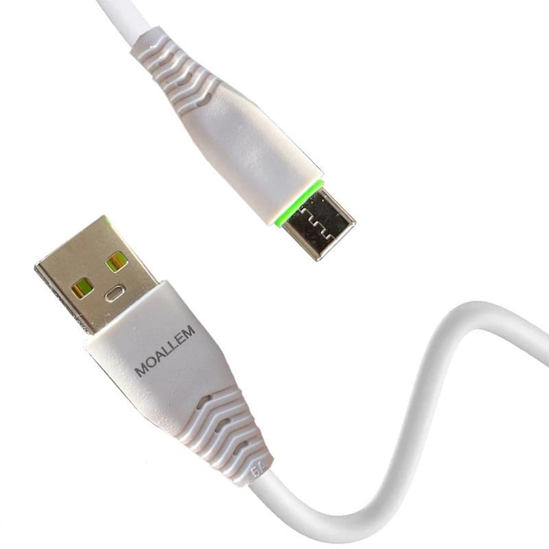 کابل تبدیل USB به USB-C معلم مدل Galaxy-A13 طول یک متر