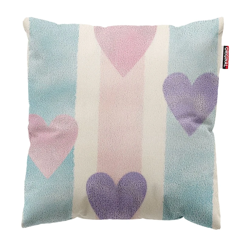 کوسن پاد آفرین طرح قلب کد 1761 سایز 30*30 سانتی متر