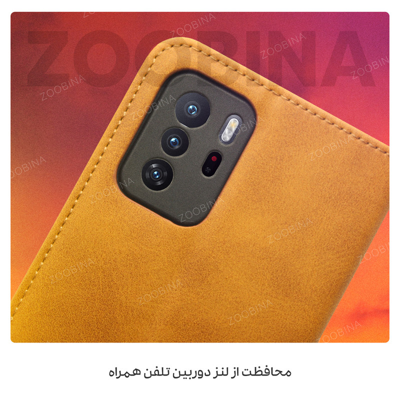 کیف کلاسوری زوبینا مدل Zip مناسب برای گوشی موبایل سامسونگ Galaxy Note 20 Ultra