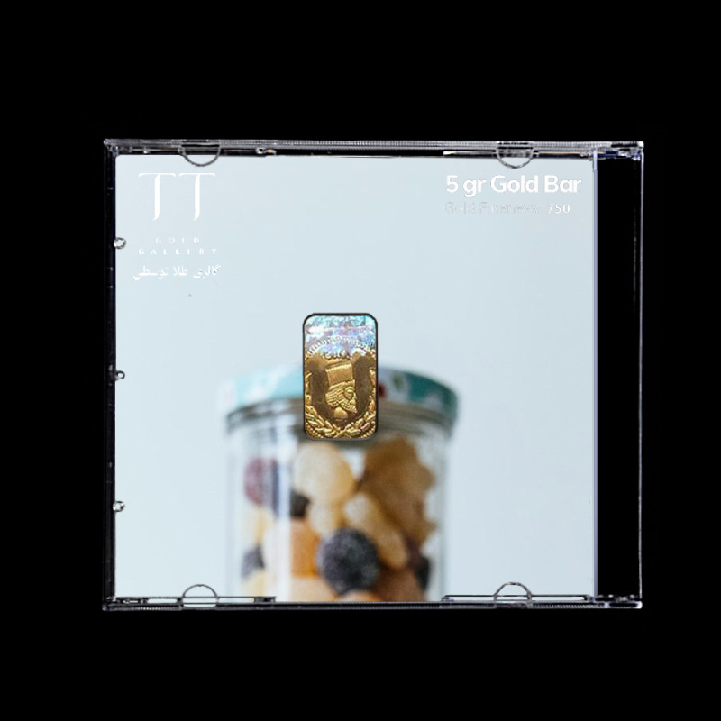 شمش طلا 18 عیار گالری طلا توسطی مدل F79AC2