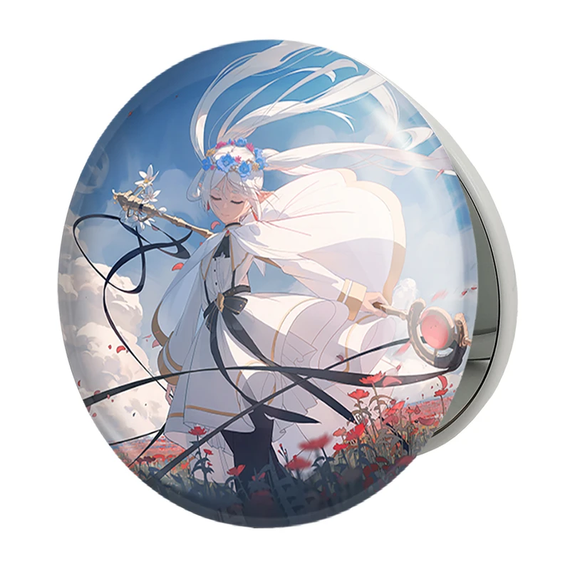 آینه جیبی خندالو طرح انیمه فریرن (Frieren) مدل تاشو کد 33921