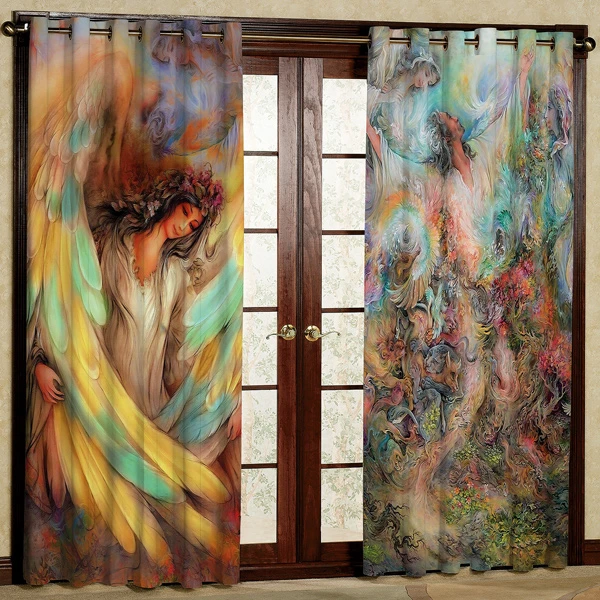 پرده مدل سیمرغ  هازان پانچی کد 1 سایز 280x140 سانتی متر