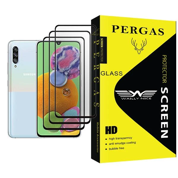 محافظ صفحه نمایش وایلی نایس مدل Pergas Glass MIX003 مناسب برای گوشی موبایل سامسونگ Galaxy A90 5G بسته سه عددی