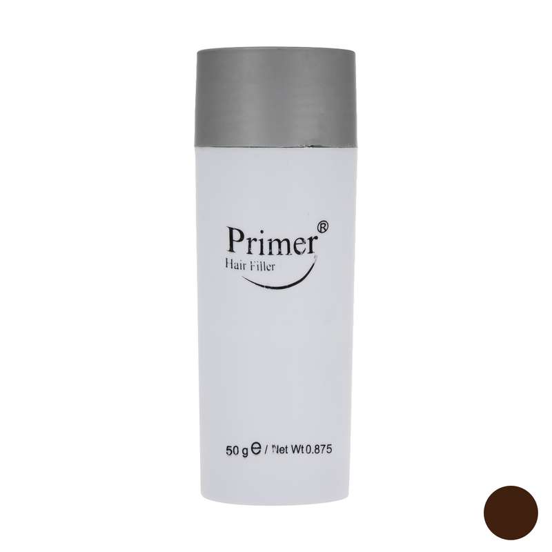 پودر پرپشت کننده مو پرایمر کد 003 وزن 50 گرم رنگ قهوه ای تیره