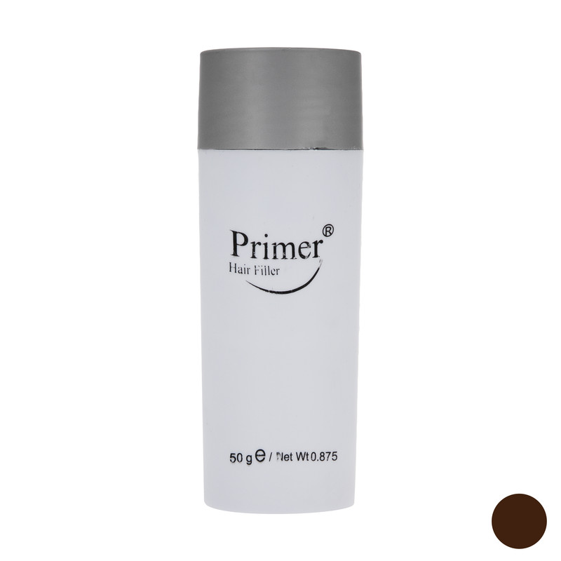 پودر پرپشت کننده مو پرایمر کد 003 وزن 50 گرم رنگ قهوه ای تیره