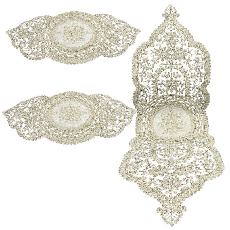 رومیزی جلو مبلی 3 تکه کد 03