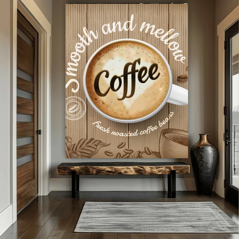 تابلو بوم طرح کافی شاپ مدل قهوه کد GR1546