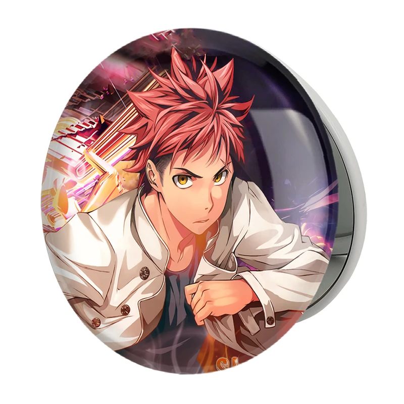 آینه جیبی خندالو طرح سوما انیمه جنگ غذاها Food Wars مدل تاشو کد 16981 