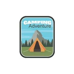 برچسب بدنه خودرو رایسان طرح camping کد st056
