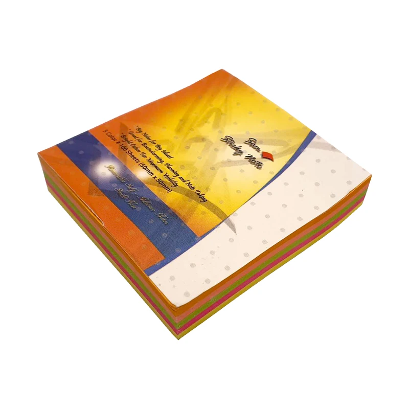 کاغذ یادداشت چسب دار سم مدل S5-100 سایز 5×5 سانتیمتر
