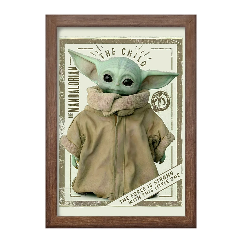 تابلو خندالو طرح بیبی یودا کد F10754