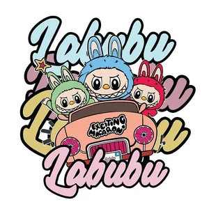 استیکر پارچه و لباس پاد آفرین طرح لبوبو کد 97