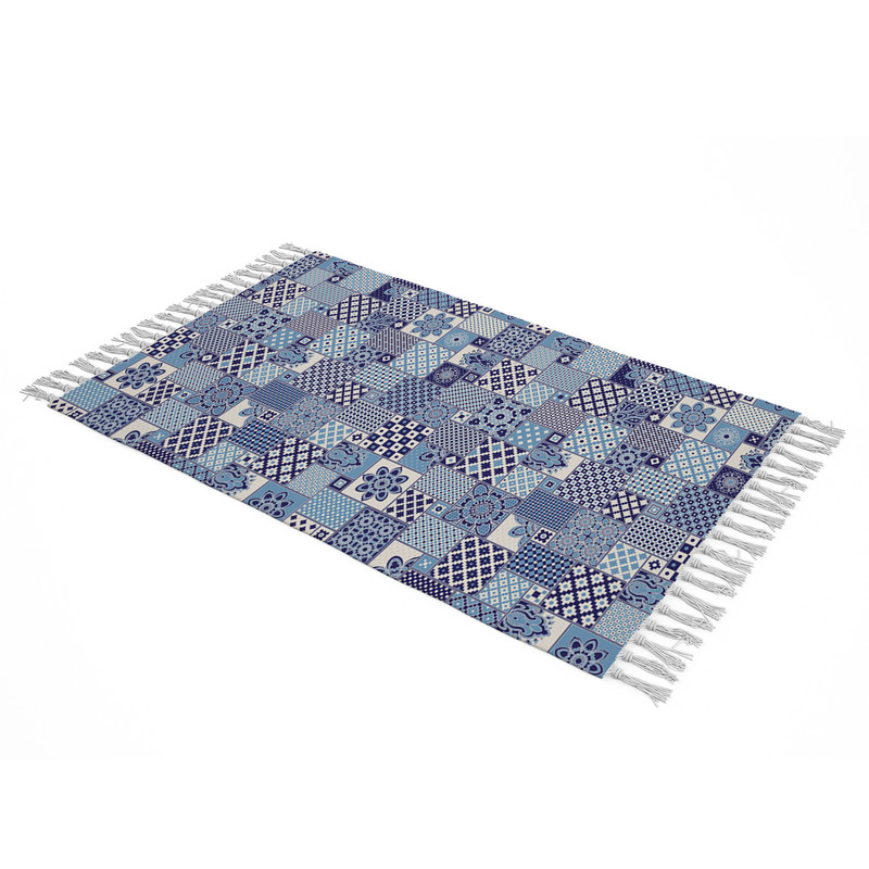  شال مبل بارمان دکور طرح سنتی پر کد 62 سایز 98x180 سانتی متر