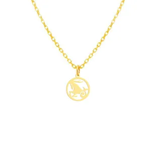 گردنبند نقره زنانه هایکا مدل ماه تولد دی کد n.ha2-13