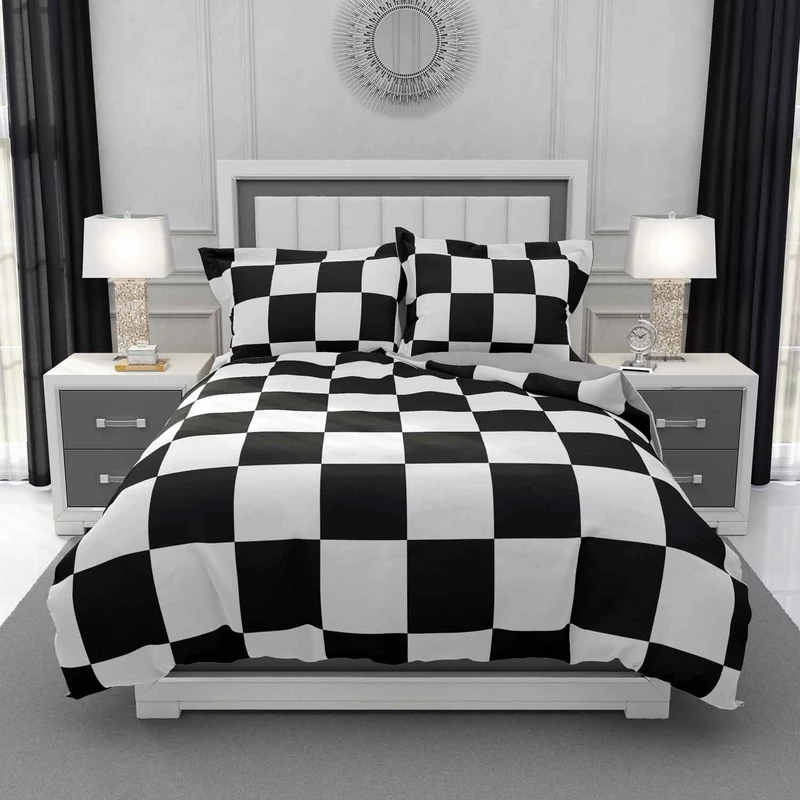 سرویس روتختی مدل شطرنجی DF167 دو نفره ۶ تکه