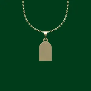 گردنبند طلا 18 عیار زنانه مدوپد مدل هندسی کد FF2-1-1169