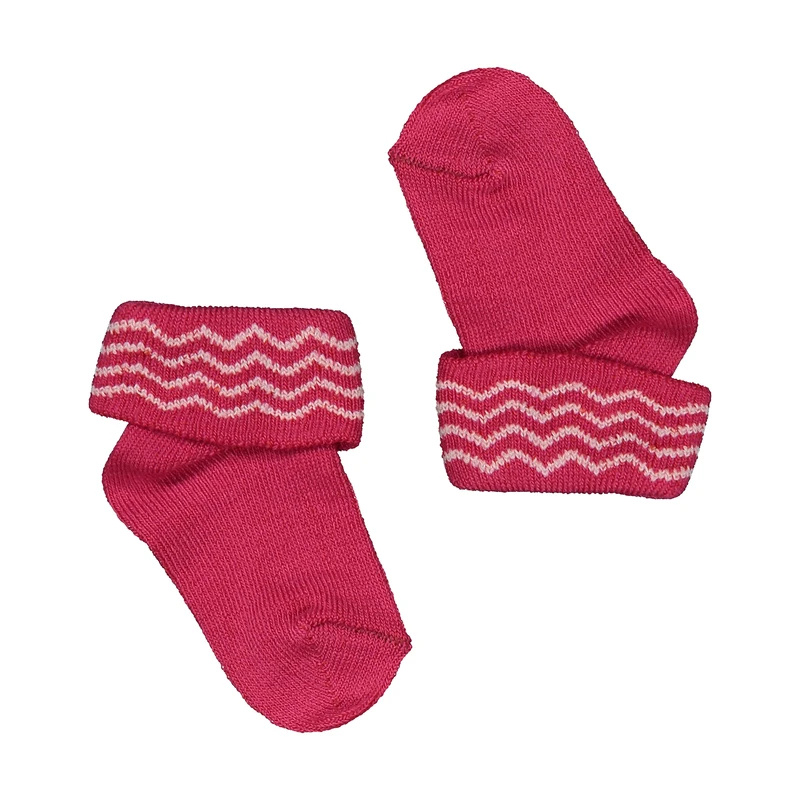 جوراب نوزادی مدل خط دار کد 02