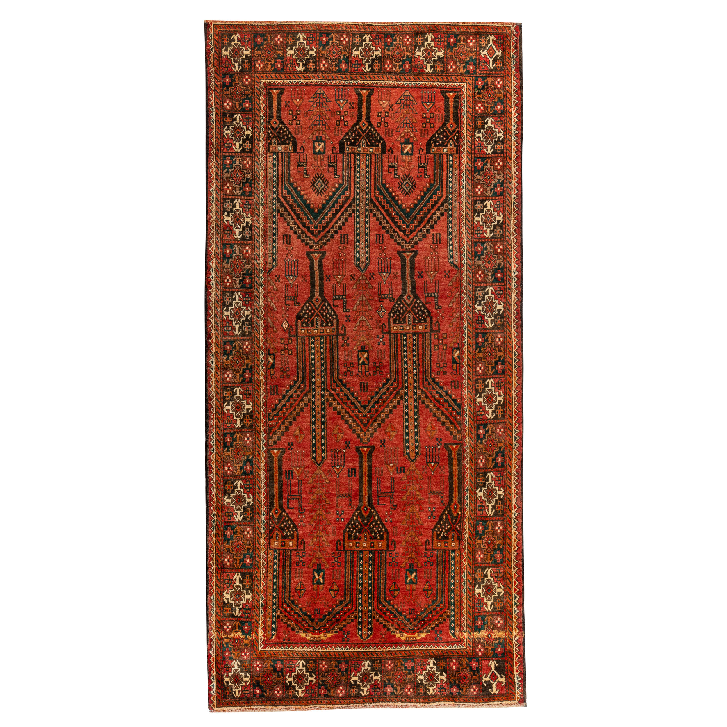 فرش دستبافت دو و نیم متری مدل نقشه بلوچ کد 33.1848 فرش دستبافت دو و نیم متری مدل نقشه بلوچ کد 33.1848