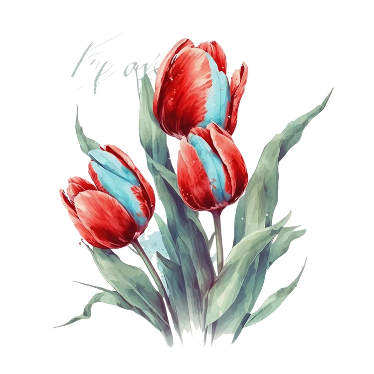 استیکر پارچه و لباس پاد آفرین مدل کارتونی طرح گل کد S4048