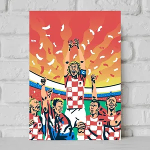 تابلو شاسی گلاک طرح تیم ملی کرواسی کد FS66