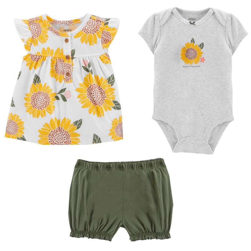 ست 3 تکه لباس نوزادی کارترز مدل 1780