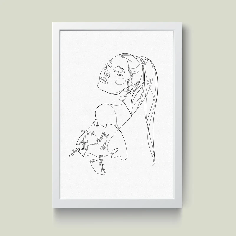 تابلو مدل مینیمال آریانا گرانده Ariana Grande کدS0642-w