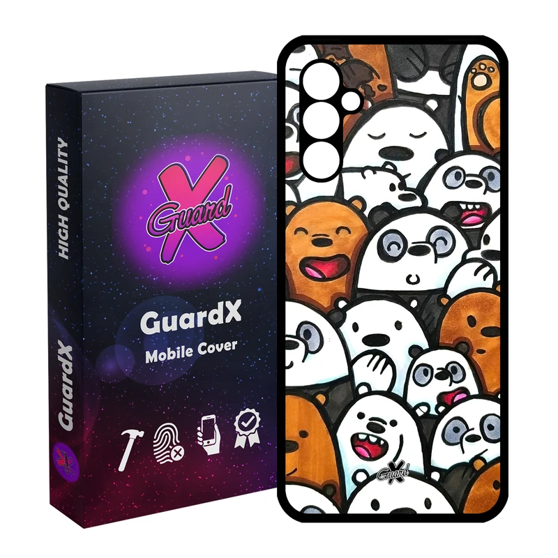 کاور گارد ایکس طرح خرس های کله فندقی مدل Glass10555 مناسب برای گوشی موبایل سامسونگ Galaxy A24/A24 4G/M34 5G