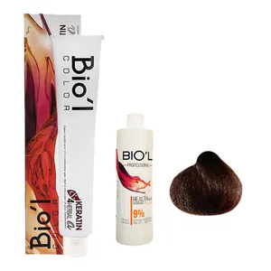 کیت رنگ مو بیول سری SUPER BLONDE شماره 7.85 حجم 100 میلی لیتر رنگ بلوند گوشتی متوسط