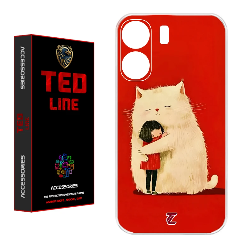 کاور تدلاین طرح گربه کد 1170 مناسب برای گوشی موبایل شیائومی Redmi 13C / Poco C65