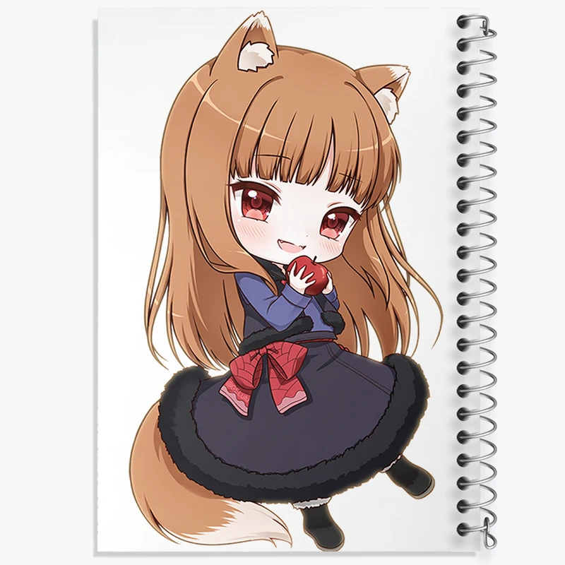 دفتر نت موسیقی 50 برگ خندالو مدل هولو انیمه ادویه و گرگ کد 36097