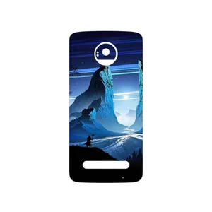 MAHOOT Blue Mountains Digital Art Cover Sticker for Motorola Moto Z2 Play