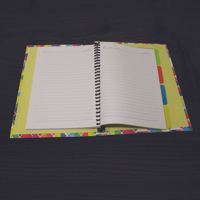 دفتر کلاسوری مدل رنگین کمان 